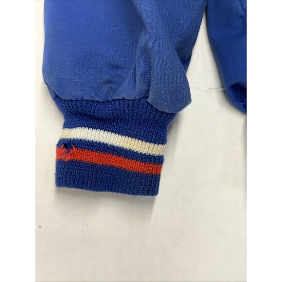 Vintage Bomber Jacket Size 6 Boy Blue American Flag Patriotic - Picture 11 of 16